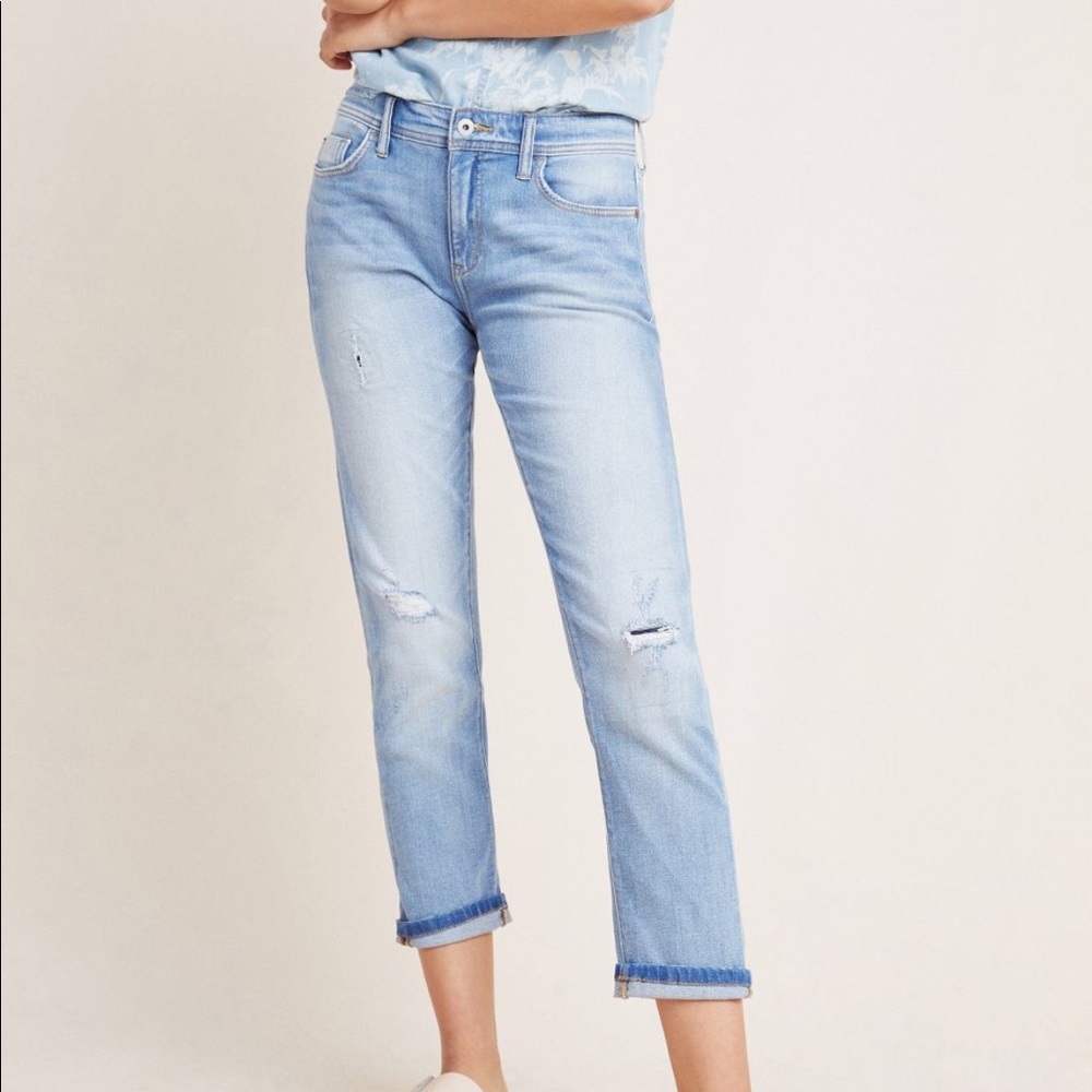 Pilcro mid rise slim boyfriend jeans